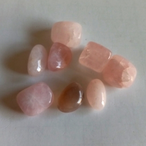 Rose Quartz Crystal Tumbles - Picture 2 of 4